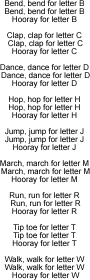 Alphabet Action Song