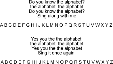 Do You Know the Alphabet?